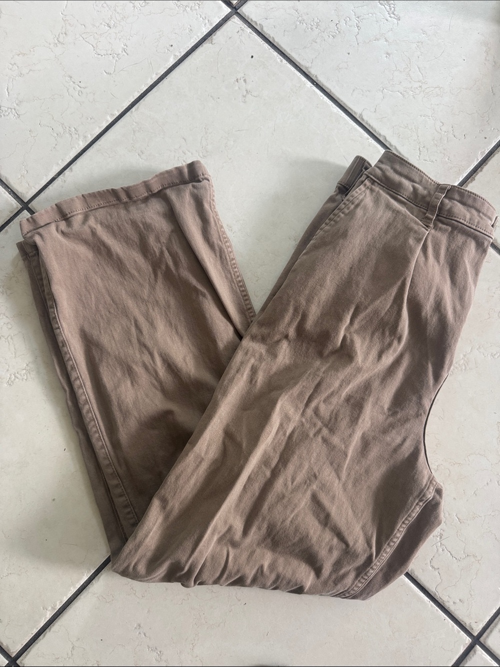 Hollister Taupe Women's Ultra High Rise Pants